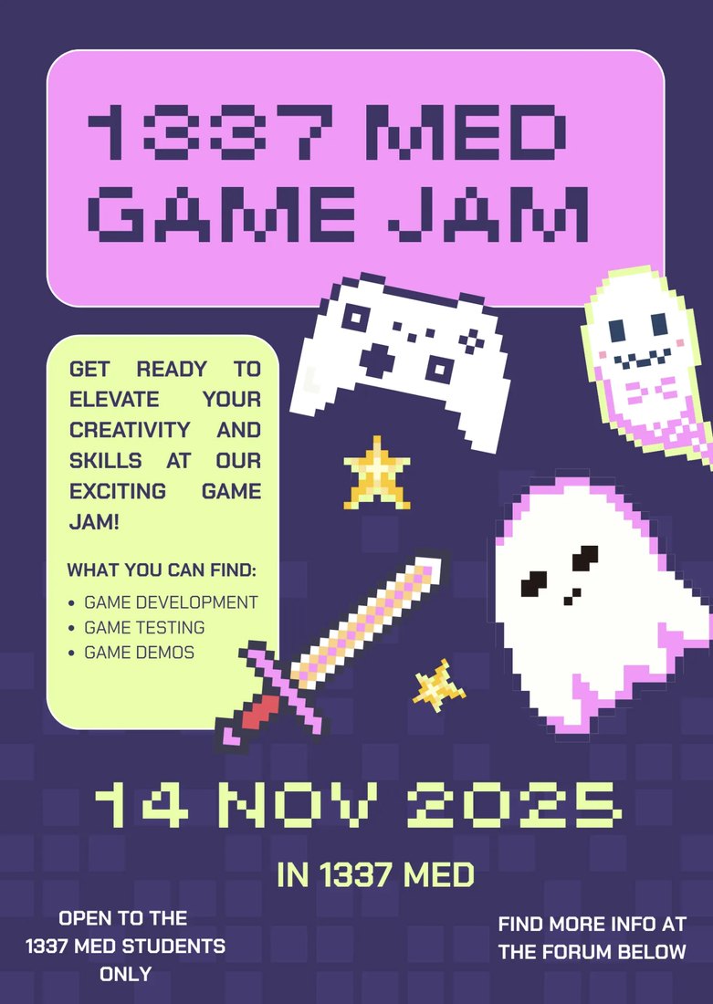1337 MedGameJam poster